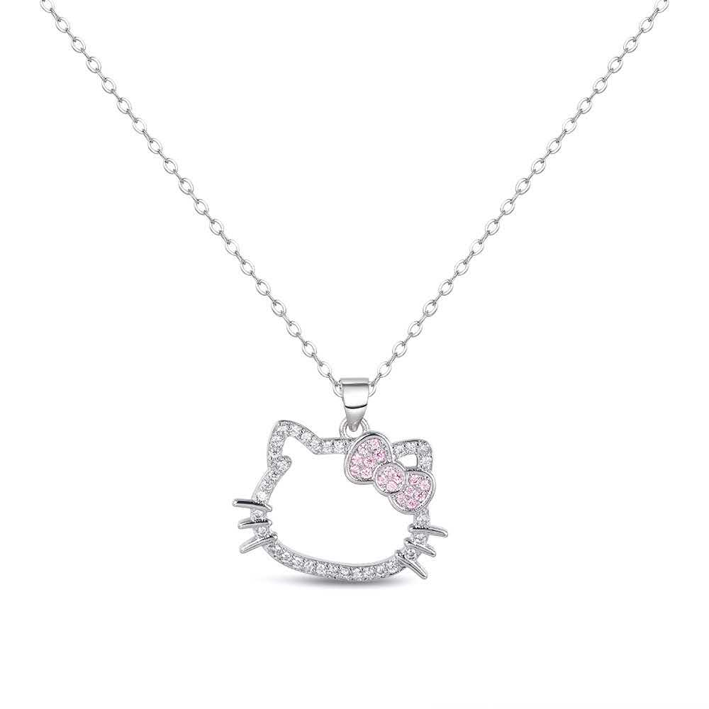 Hello Kittys Colar kawaii delicado temperamento casal valentim presente em Oferta na Shopee