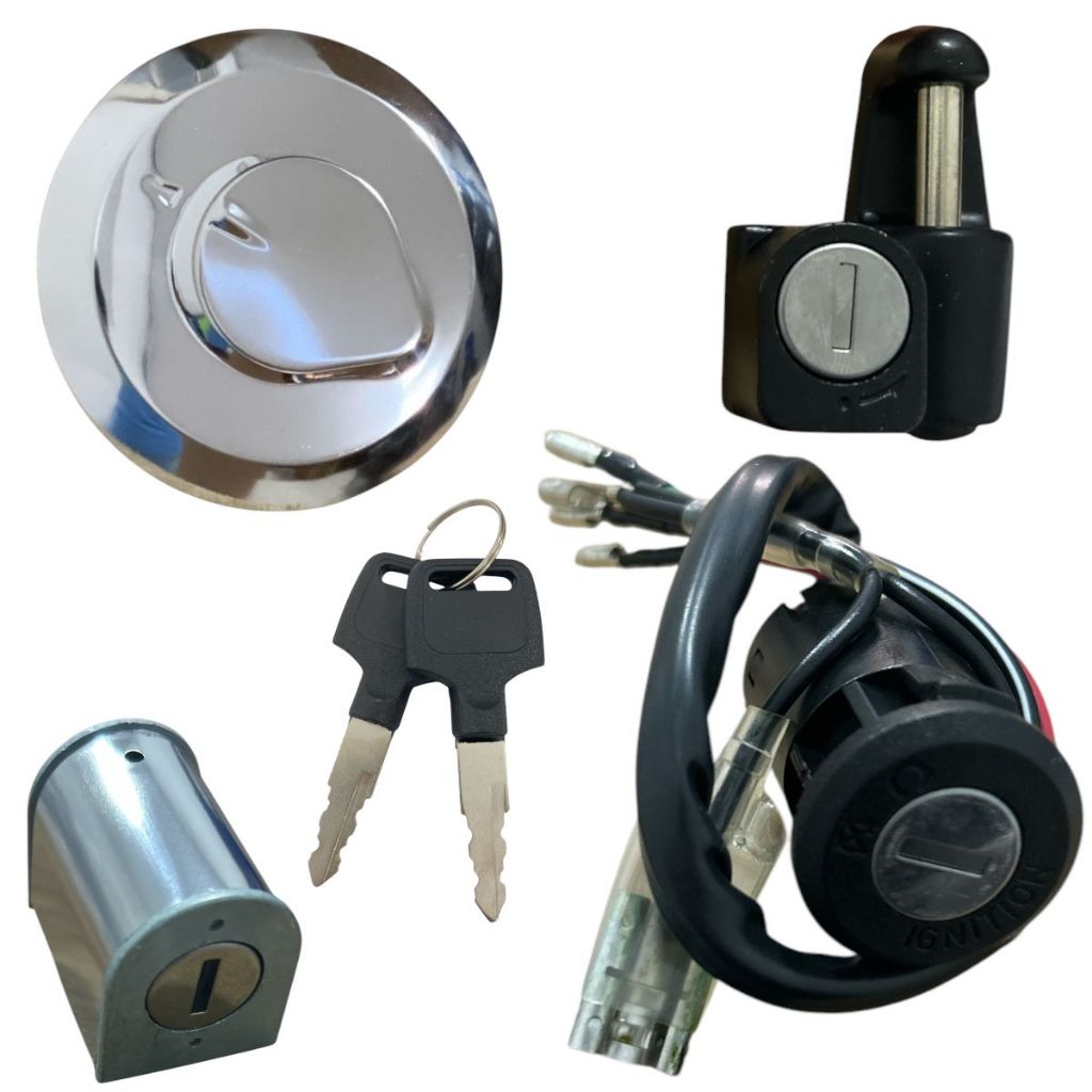 Kit Conjunto De Travas Iginição Contato Miolo Moto Honda Cg 125 Titan 95/99