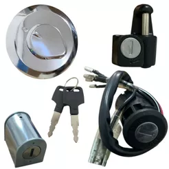 Kit Conjunto De Travas Iginição Contato Miolo Moto Honda Cg 125 Titan 95/99