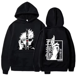 Blusa De Frio Com Capuz Infantil Satoro Gojo Anime Estampado