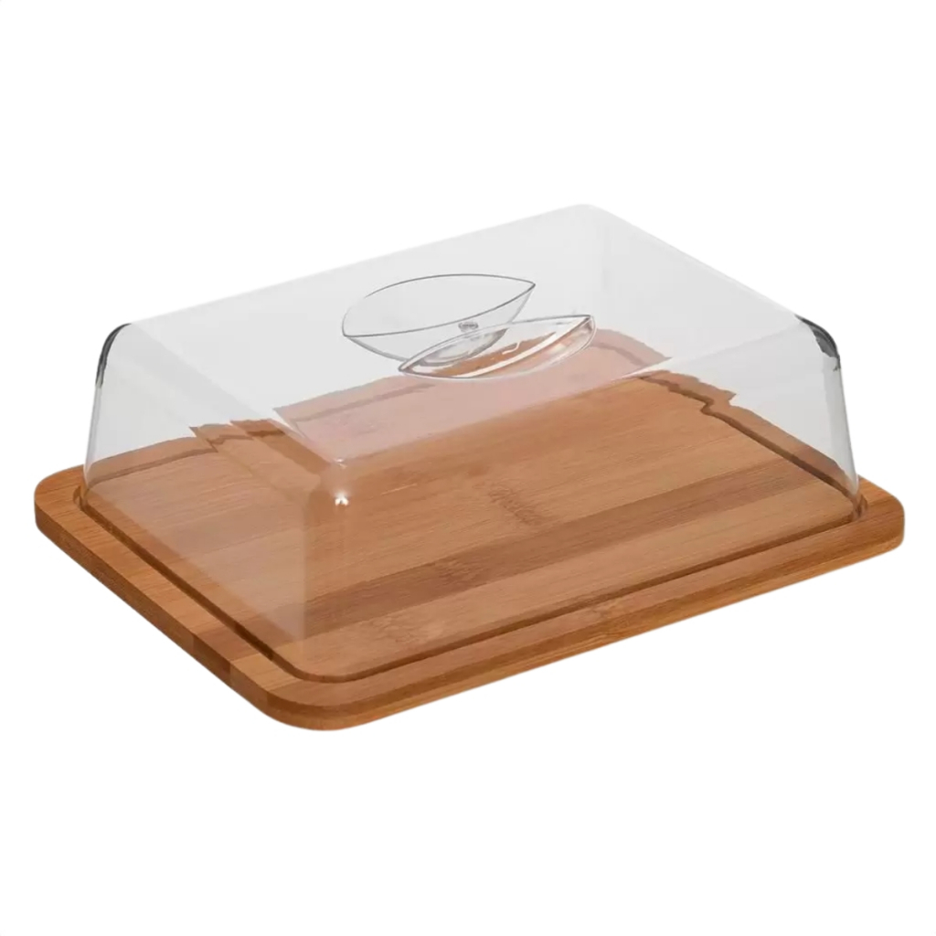 Porta Frios Com Tampa E Tabua Em Bambu Ecokitchen Mimo Style - Home & Living