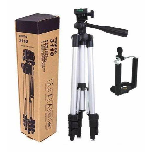 Tripé 3110 Universal 3x Para Câmera E Celular Selfie Ajuste 1,05m KIT 1-4