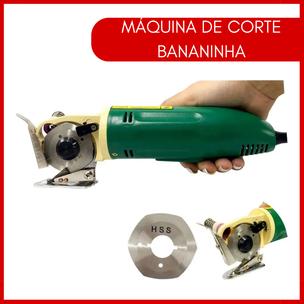 Máquina de Cortar Tecido Bananinha 2 Polegadas 45W