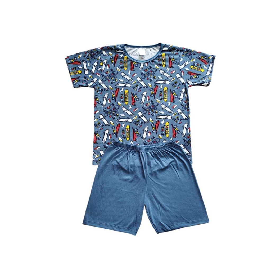 Pijama Infantil Juvenil Menino Verão 10 ao 16 em Oferta na Shopee