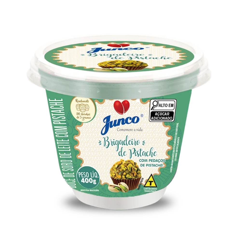 Brigadeiro Pistache Pronto 400g Junco em Oferta na Shopee