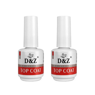Kit 2 Top Coat Selante D&Z Branquinho Do Poder Manicure Profissional