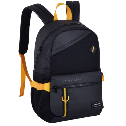 Mochila Costas Free Fire Amarelo com Preto Escolar Juvenil Clio Oficial Original em Oferta na Shopee