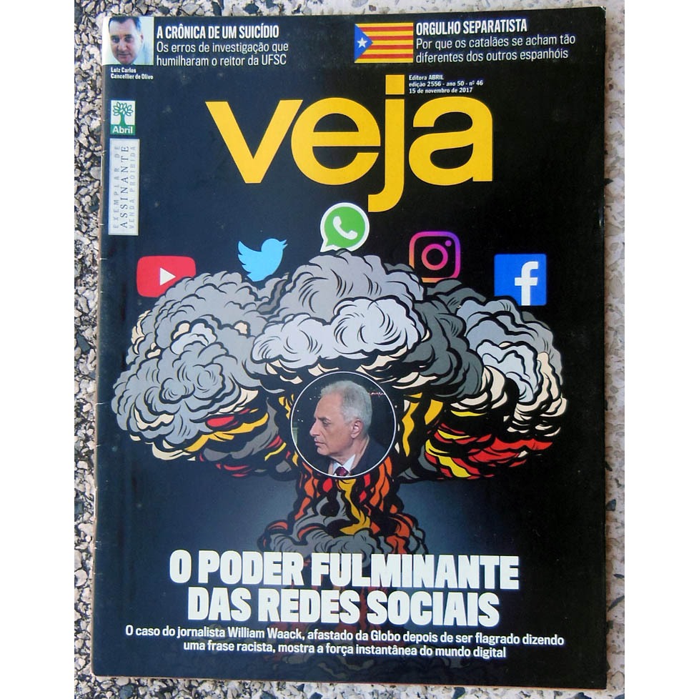 Revista Veja 2556 Redes Sociais Fernanda Torres Anitta J Balvin - Novembro 2017