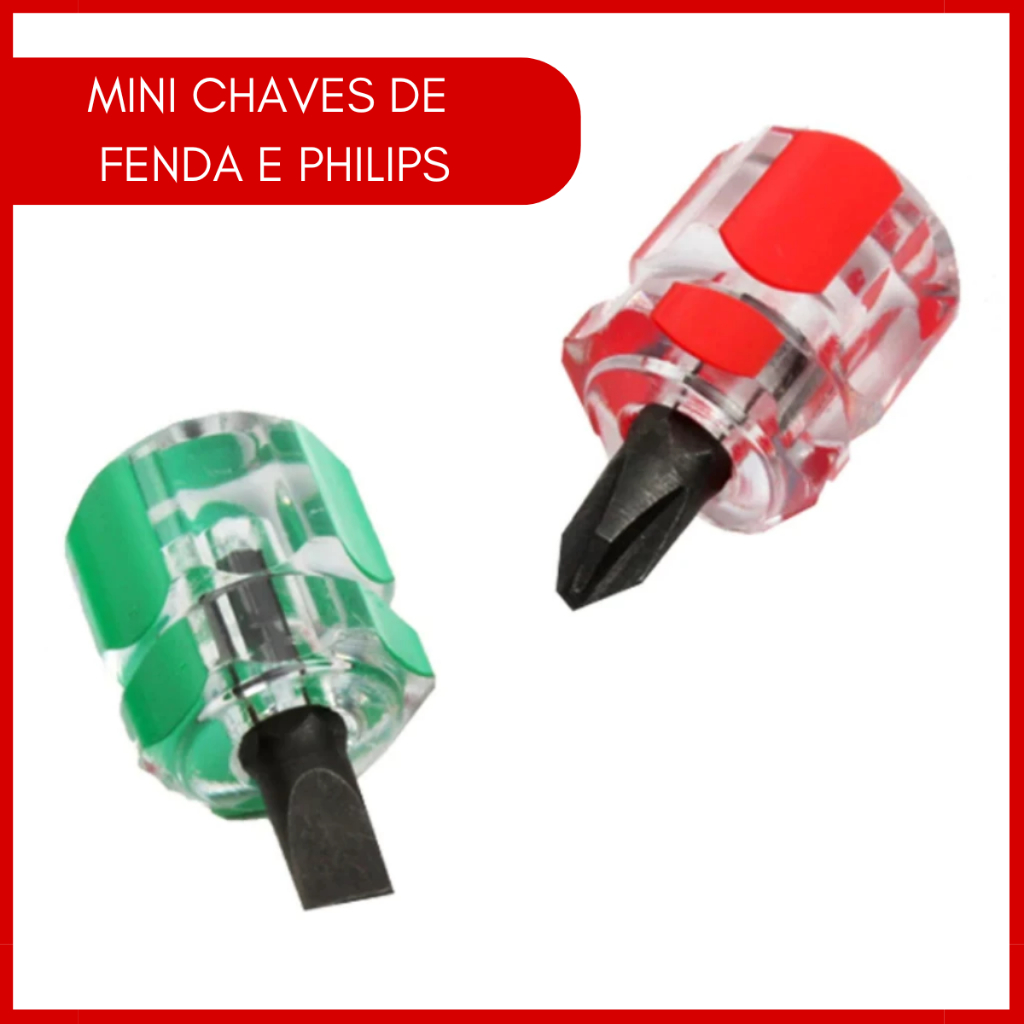 Kit 2 Mini Chaves De Fenda e Phillips P/ Máquina de Costura em Oferta na Shopee