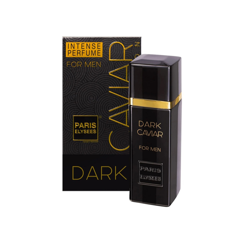 KIT COM 10 PERFUMES DARK CAVIAR MASCULINO CAVIAR COLLECTION PARIS ELYSEES 100 ML ORIGINAL LACRADO