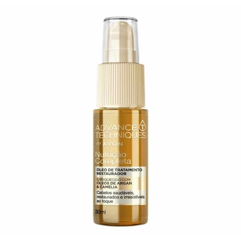 Óleo Capilar De Tratamento Restaurador Nutrição Completa Advance Techniques Nutrição Completa Avon 30ml