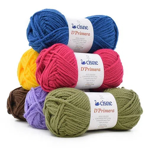 Lã Trico/Croche Cisne DPrimera/Tudo Tex 468 Com 2 Und de 40 Gramas em Oferta na Shopee