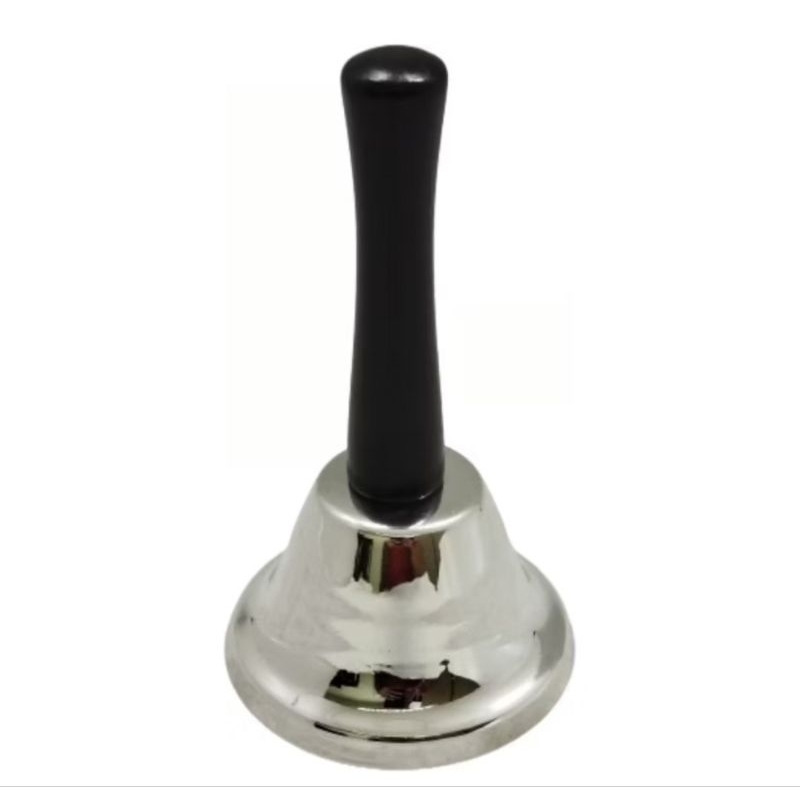 Sino De Mão Mesa Campainha Recepção Chama Atenção Idoso