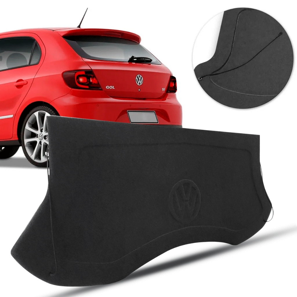 Tampão Porta Malas Gol G5 G6 2009 a 2016 Carpete Grafite em Oferta na Shopee