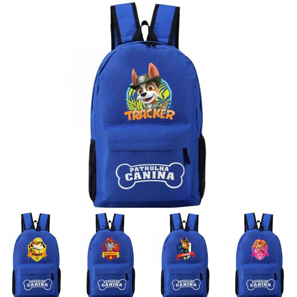 Mochila patrulha canina menino Mochila escolar patrulha canina Bolsa escolar patrulha Mochila azul