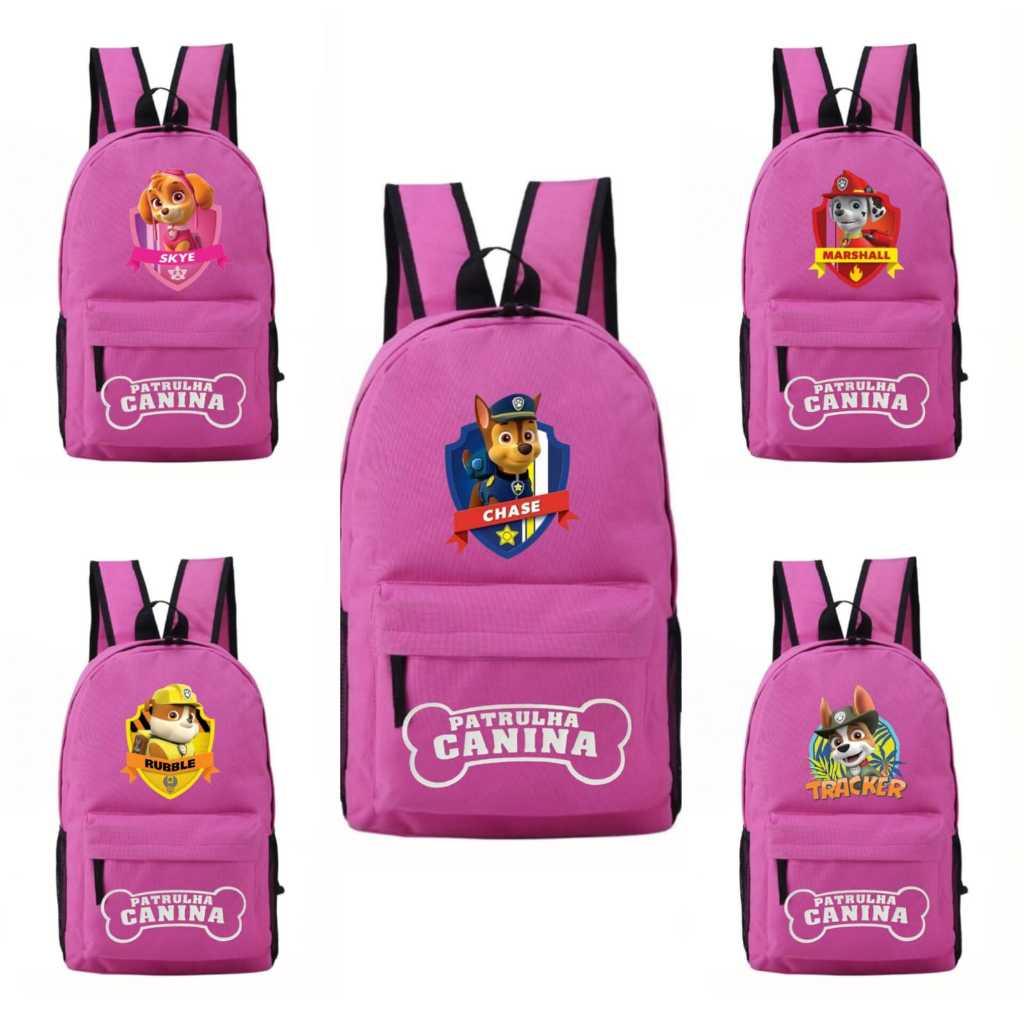 Mochila Skye patrulha canina Mochila infantil da patrulha canina Bolsa Skye patrulha canina academia
