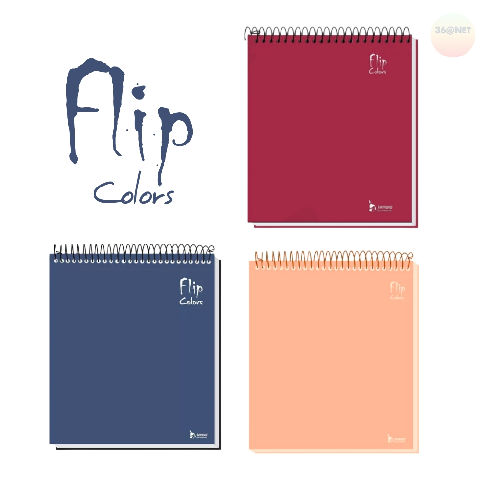 CADERNO FLIP COLORS UNIVERSITÁRIO 10 MATÉRIAS TAMOIO em Oferta na Shopee