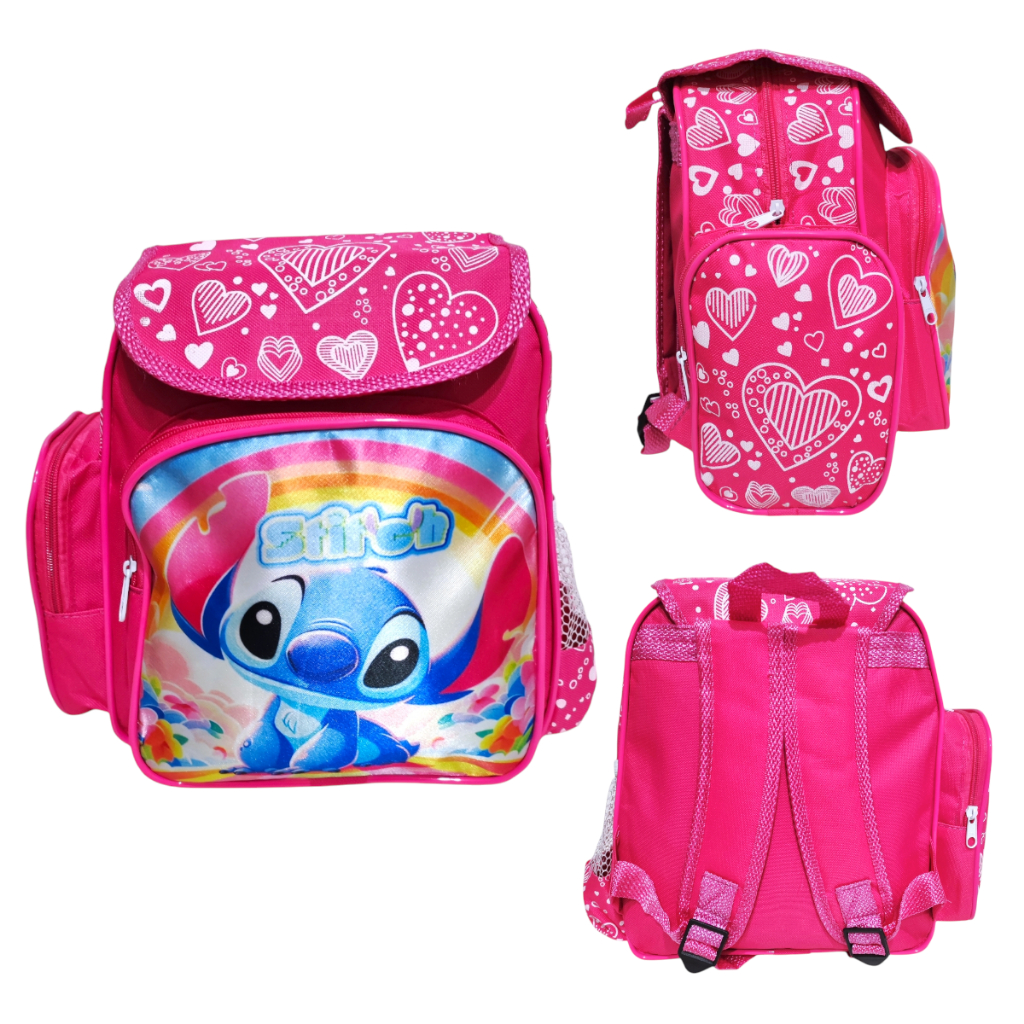 Mochila Stitch Infantil Creche Escola Passeio Fofo Pequeno