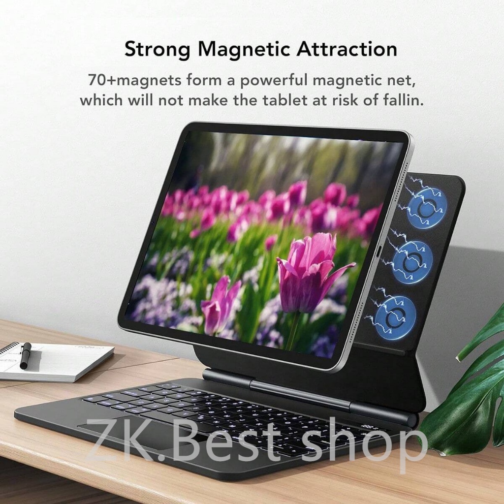 Teclado Mágico para iPad Pro 11 polegadas M4 M5 2024-2025 Caso Teclado Bluetooth