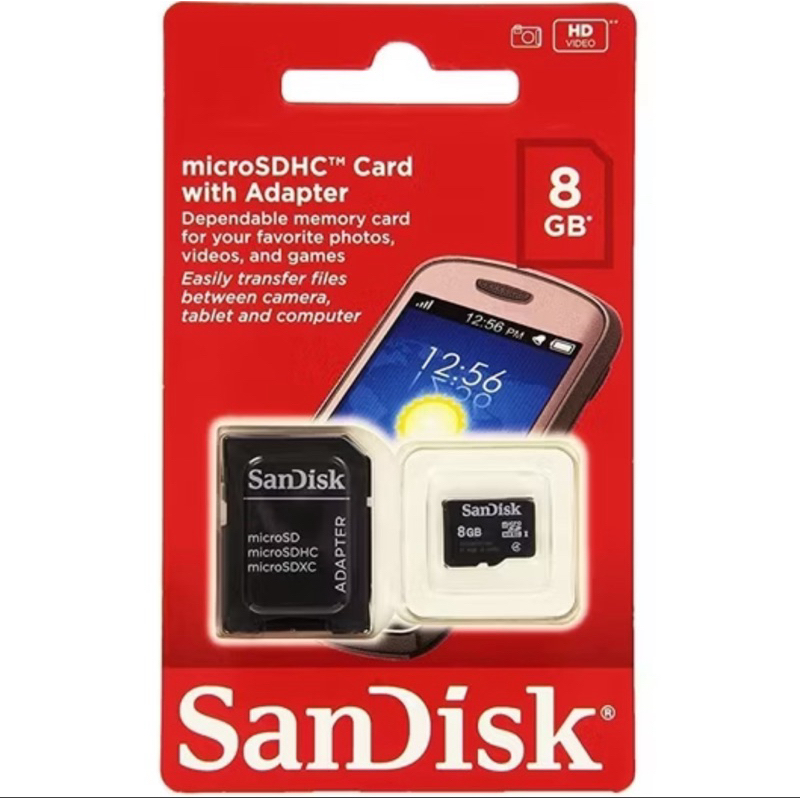 Sandisk Cartão de Memória SD 8GB 16GB 32GB 64GB 48M/S para celular Microsd Card