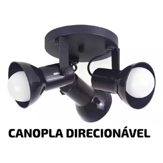 Spot Corneta Luminária Direcionável Sobrepor Triplo 3 Lâmpadas para Iluminação em Oferta na Shopee