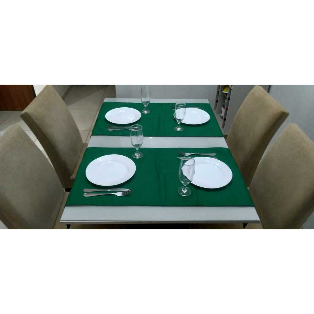 Kit Mesa Posta Caminho para Mesa de 4 Cadeiras Trilhos para Mesa 1,10m Tecido Oxford Fácil de Lavar Secagem Rápida