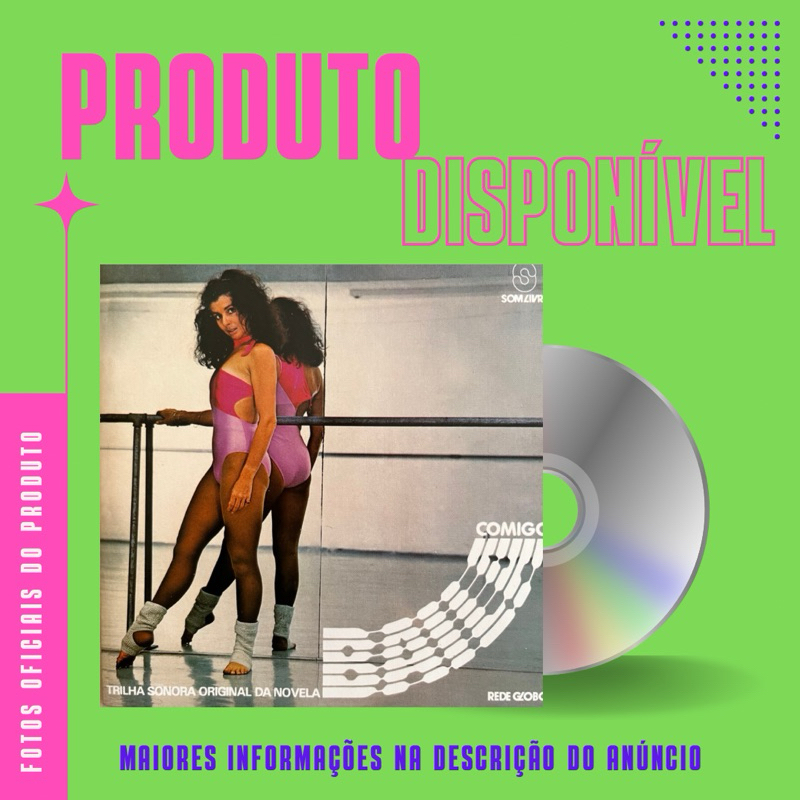 CD TRILHA SONORA NOVELA BAILA COMIGO - Maria Bethânia, Guilherme Arantes, Fafá de Belém, Marcos Valle, Marina