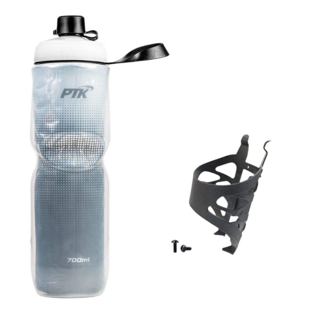 Garrafa Squeeze Caramanhola Térmica para Bike tamanho grande com SUPORTE e parafusos em Oferta na Shopee