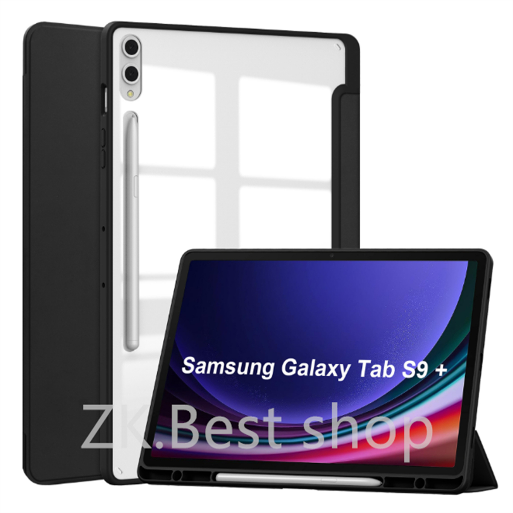 Capa Case Para Acrílico Com Samsung Galaxy Tab S9 Plus / S9 FE Plus 12.4ºpolegada Suporte Caneta em Oferta na Shopee