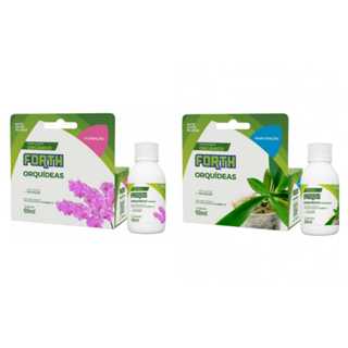 KIT ADUBO FERTILIZANTE ORGANICO FORTH ORQUÍDEAS MANUNTENÇÃO E FLORAÇÃO CONCENTRADO 60ML em Oferta na Shopee