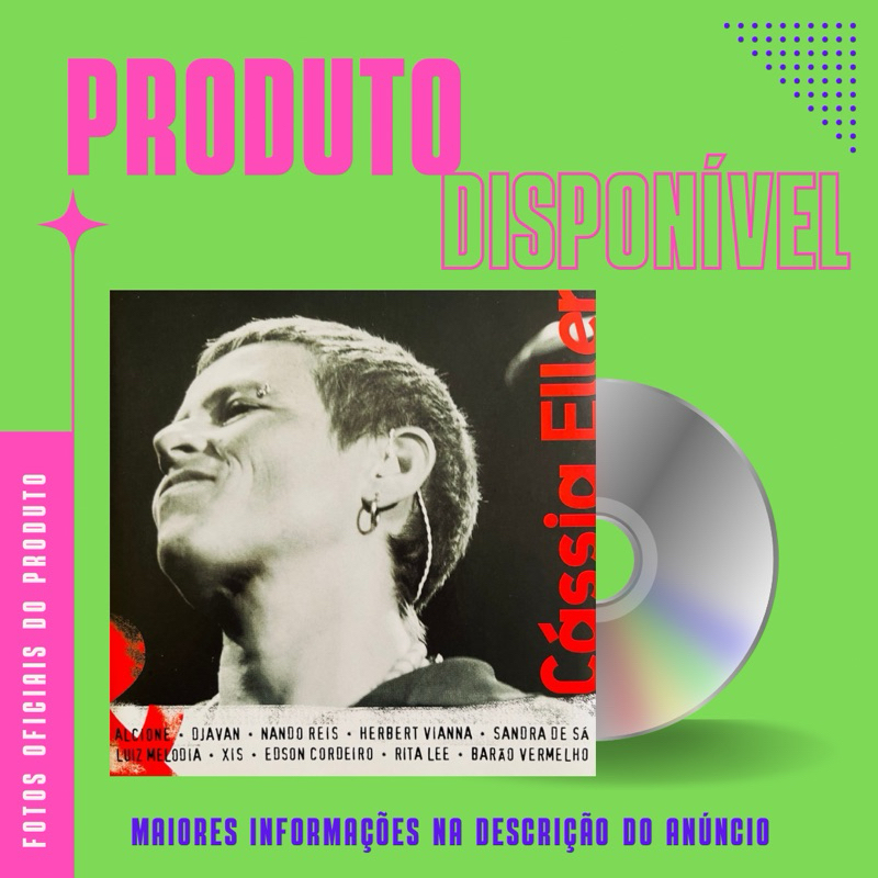 CD CÁSSIA ELLER - PARTICIPAÇÃO ESPECIAL - Djavan, Nando Reis, Sandra de Sá, Barão Vermelho, Rita Lee, Edson Cordeiro