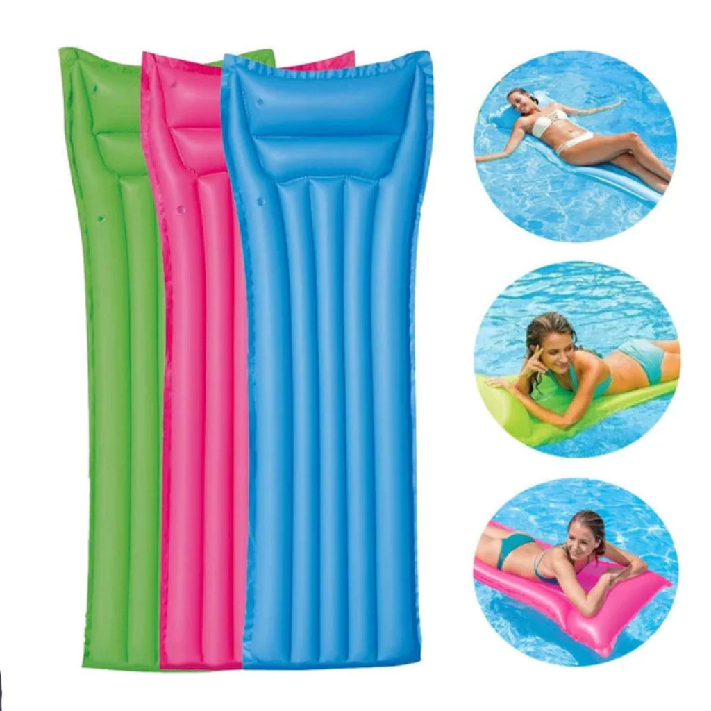 BOIA COLCHÃO INFLÁVEL ORIGINAL BRONZEADOR PISCINA PRAIA LAZER TOTAL 1,83 X 0,69 CM