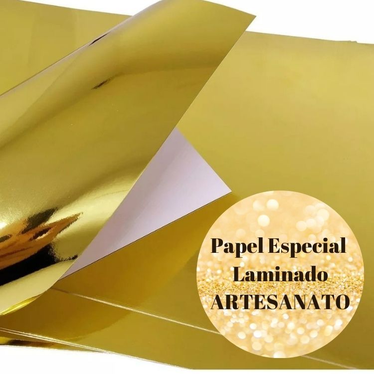 Papel Especial Laminado Para Artesanato 10 Folhas - Masterprint