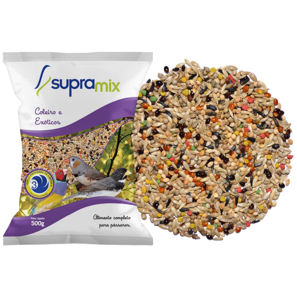 Mistura Coleiro 500g (10 unidades) - Fardo completo com 5kg - Top de Linha Supramix. em Oferta na Shopee