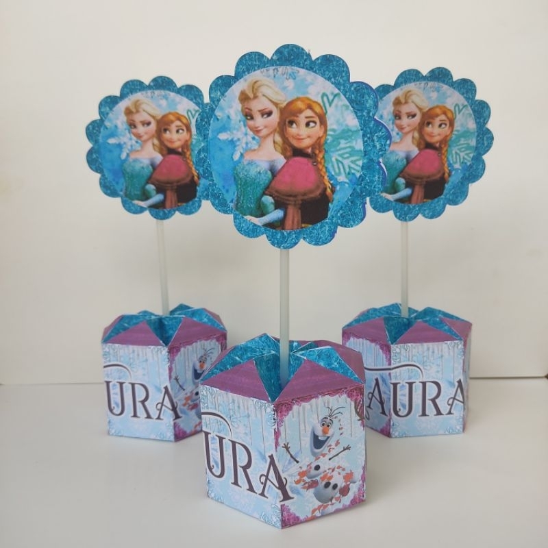 10  Centro de mesa Tema  FROZEN  - frozen - enfeite de mesa