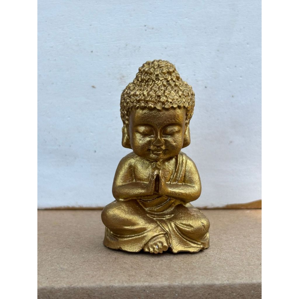 Imagem ☯️Decoração Mini Buda em Gesso 6cm - Artesanato Meditação ☯️