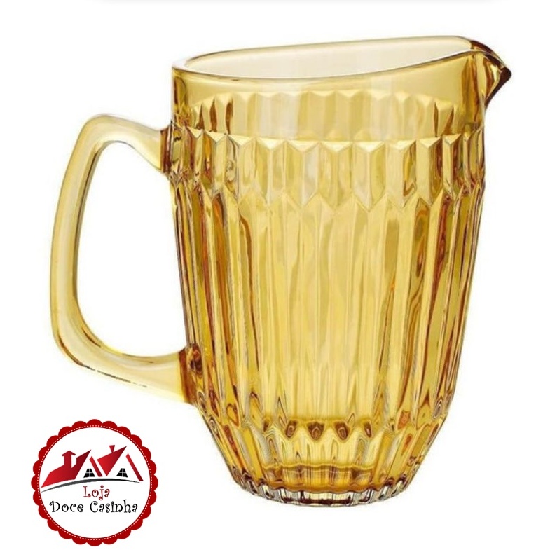 Jarra de Vidro Âmbar Arrow 1,38L - Casambiente