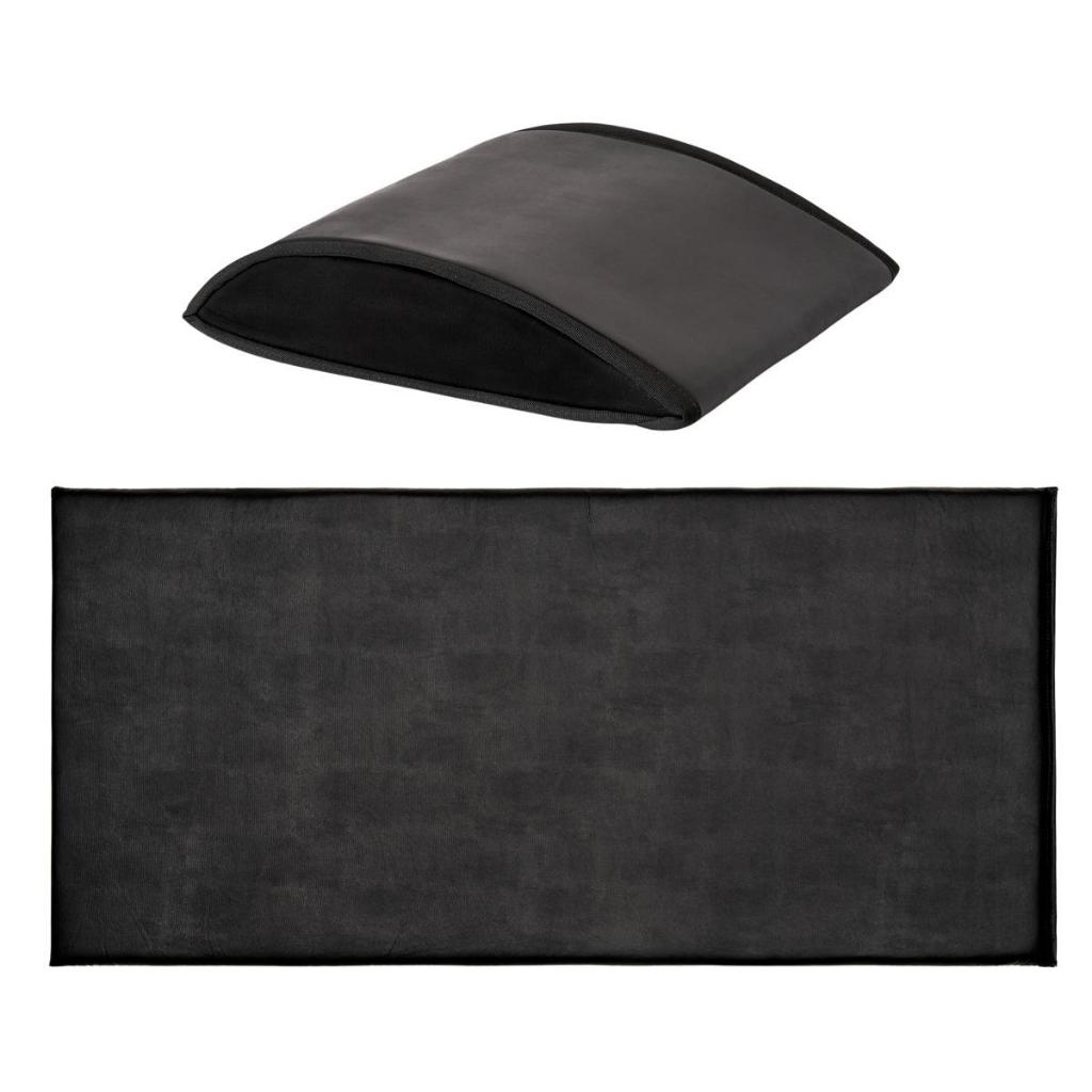 Imagem Kit 1 Colchonete E 1 Abmat Esportivo Alongamento Completo Treino Lombar Conforto Flexibilidade Leve Esporte Academia