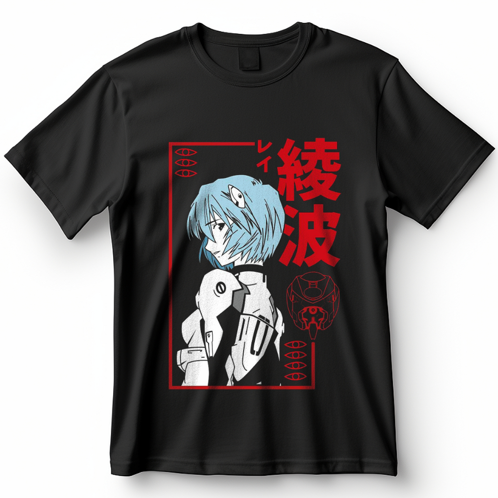 Camiseta Neon Genesis Evangelion Rei Ayanami Blusa Camisa 100% Algodão Adulto Infantil e Plus Size em Oferta na Shopee