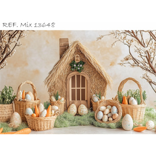 Fundo Fotográfico Em Tecido Pascoa 2,20x1,50 13648 em Oferta na Shopee