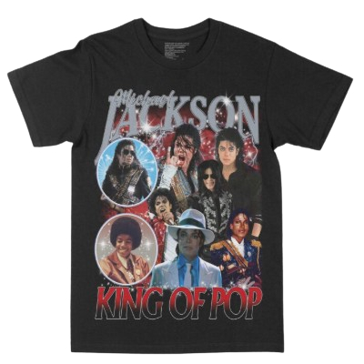 Camiseta Michael Jackson “Through The Years” Adulto/Infantil Lançamento Unissex Em Algodao