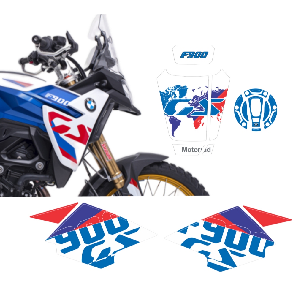 Adesivo Resinado Protetor Tanque Lateral M01 F900gs F 900 GS trophy 2024 em diante