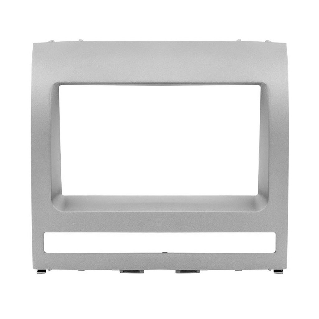 Moldura Painel 2 Din Multimidia Mp5 Fiat Palio Strada Idea Weekend 2003 a 2012 Cinza Kiron
