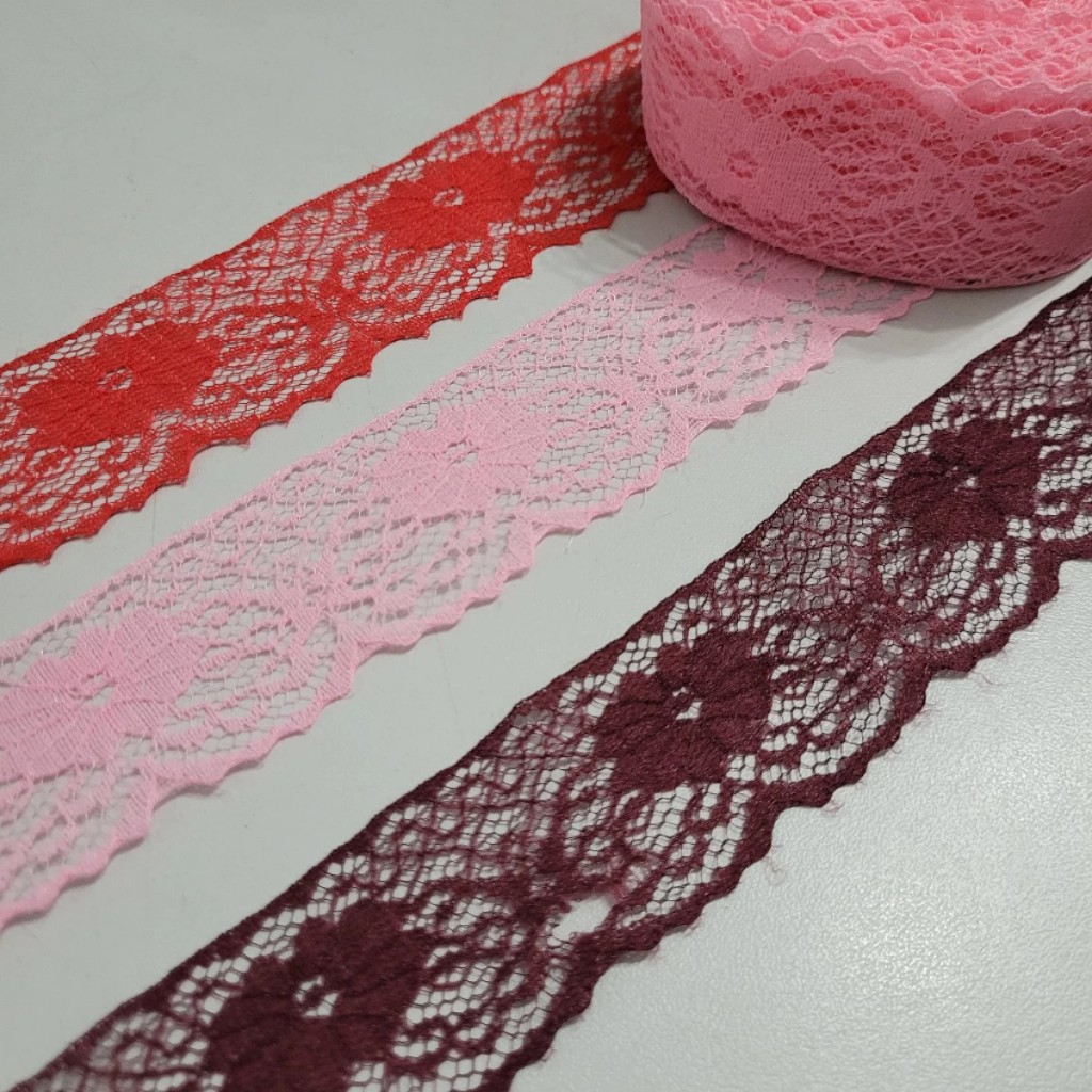 Renda Artesanato Armarinho Rígida para Vestidos e Moda Larguda:3,8cm - Não estica em Oferta na Shopee