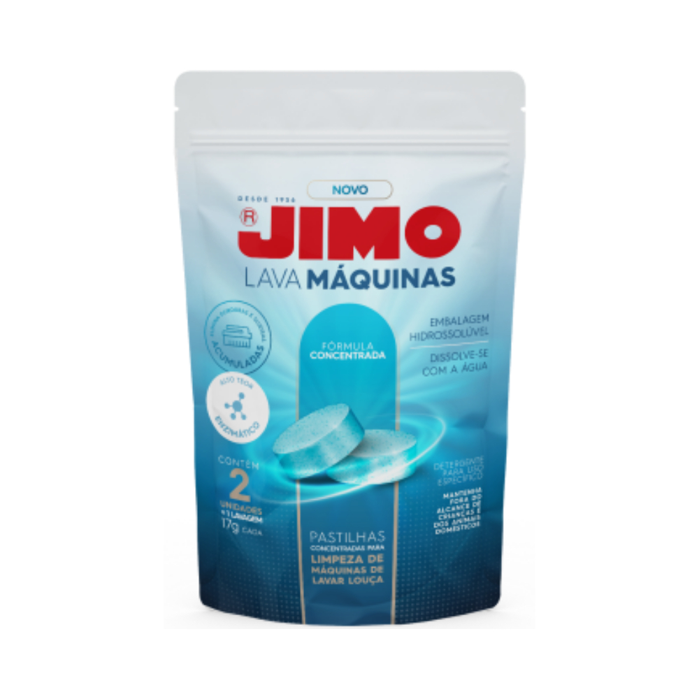Jimo LAVA MÁQUINA de lavar louça Pastilhas 2x17g