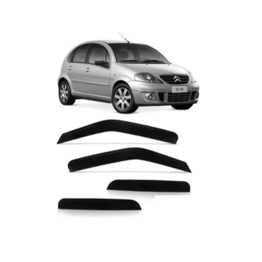 Calha Defletor Chuva Fume Citroen C3 2003 Até 2011 Original Marcon
