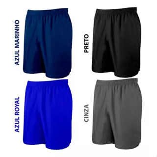 KIT 4 (QUATRO) BERMUDAS SHORTS CALÇÃO LISO ADULTO MASCULINO UNISEX ELASTICO CORDÃO em Oferta na Shopee