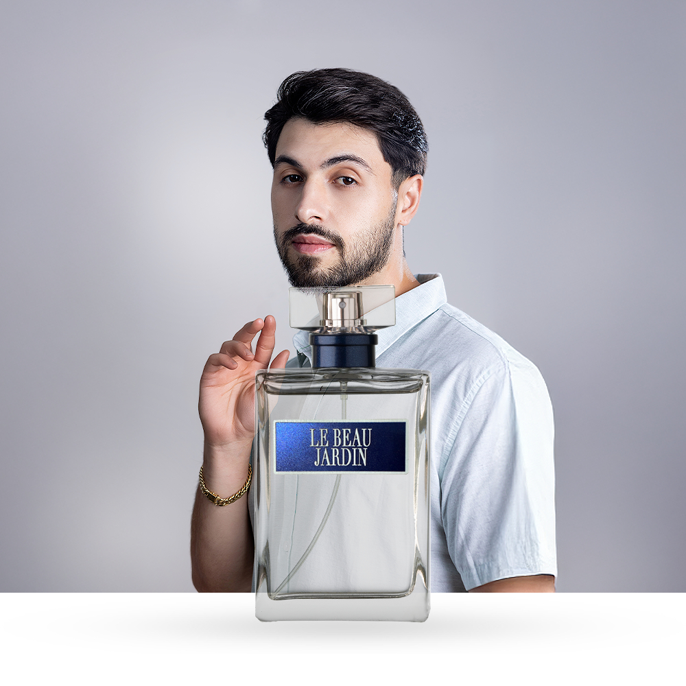 PERFUME MASCULINO LE BEAU JARDIN - PRIMACIAL PERFUME AMADEIRADO em Oferta na Shopee