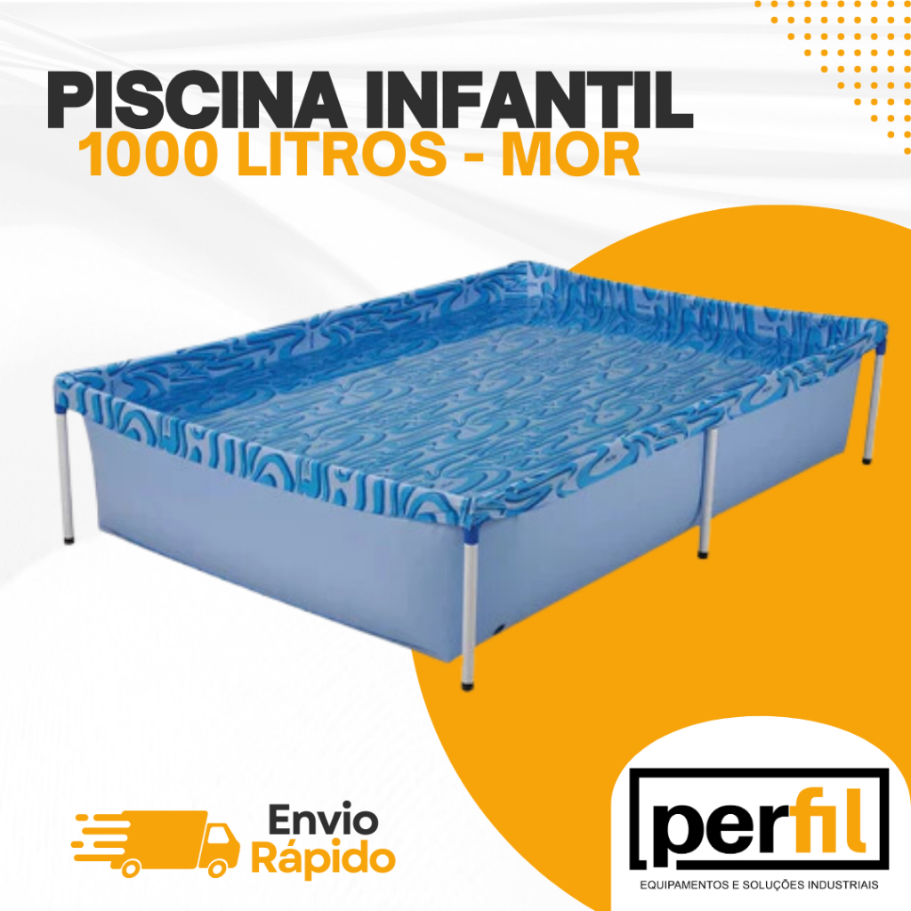 Piscina Infantil Pequena 1000l Litros Verão Retangular Mor em Oferta na Shopee