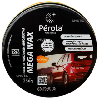 Cera Automotiva Cristalizadora Mega Wax 250 Pérola em Oferta na Shopee